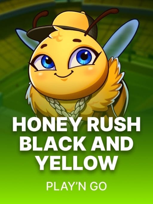 Honey Rush Black and Yellow game banner